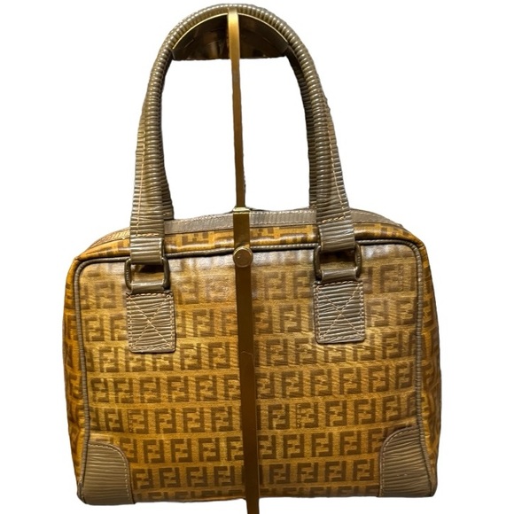 🔥FENDI—ZUCCHINO SATCHEL—VINTAGE🔥 - Picture 14 of 16